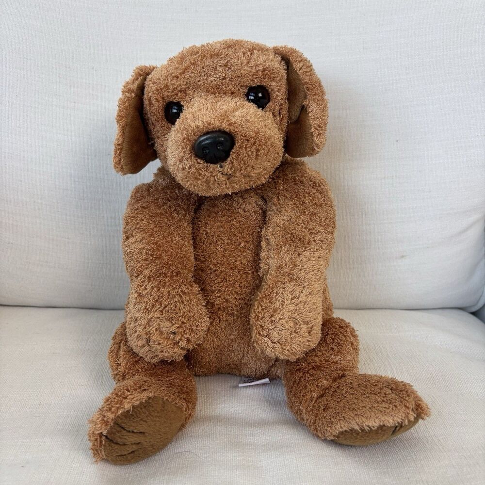 Vintage 1999 Ty Classic Scooter Brown Tan 16" Lab Retriever Puppy Dog Plush